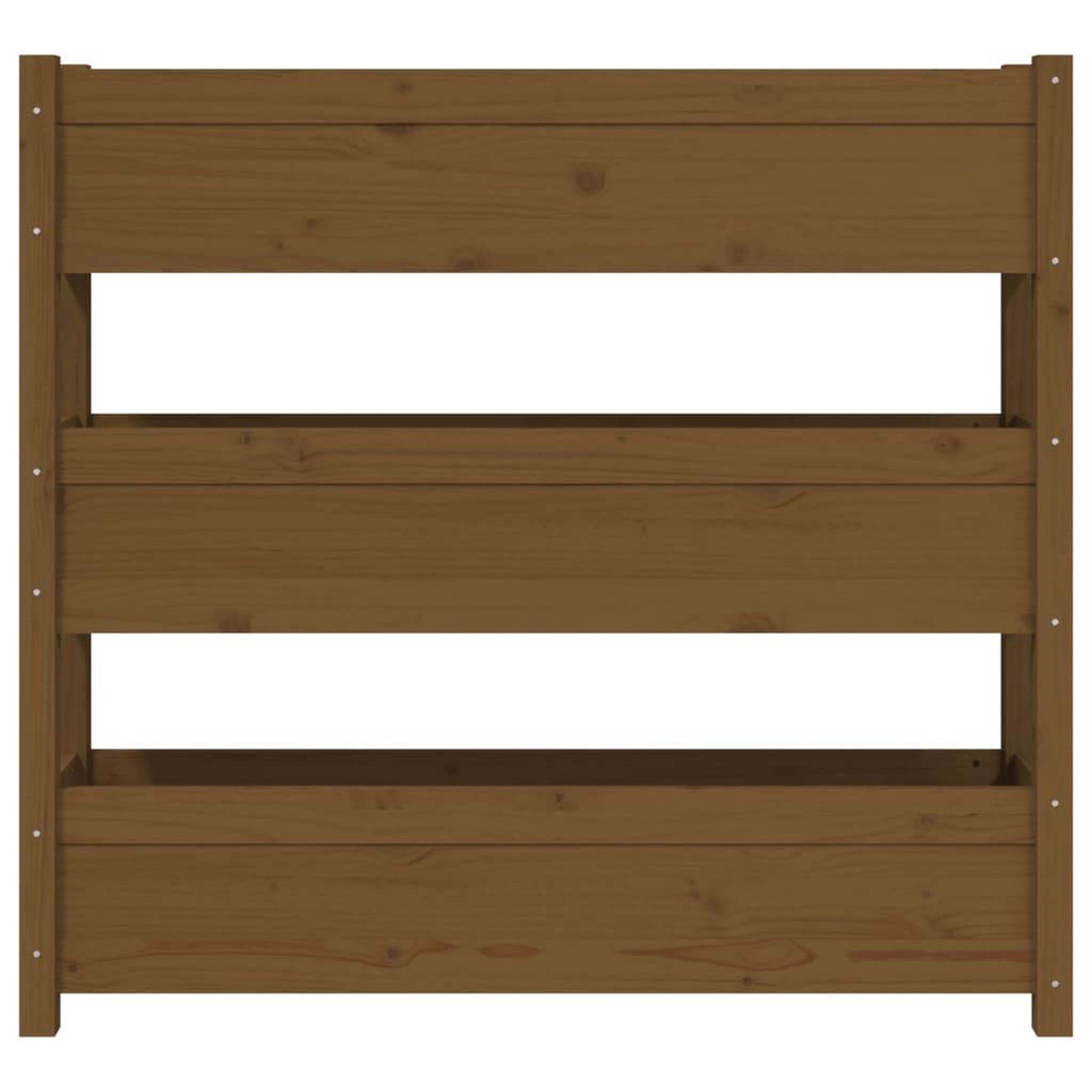 Voir la diapositive 5 : VIDAXL Jardiniere Marron miel 112x25x104,5 cm Bois massif de pin