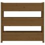 Voir la diapositive 5 : VIDAXL Jardiniere Marron miel 112x25x104,5 cm Bois massif de pin