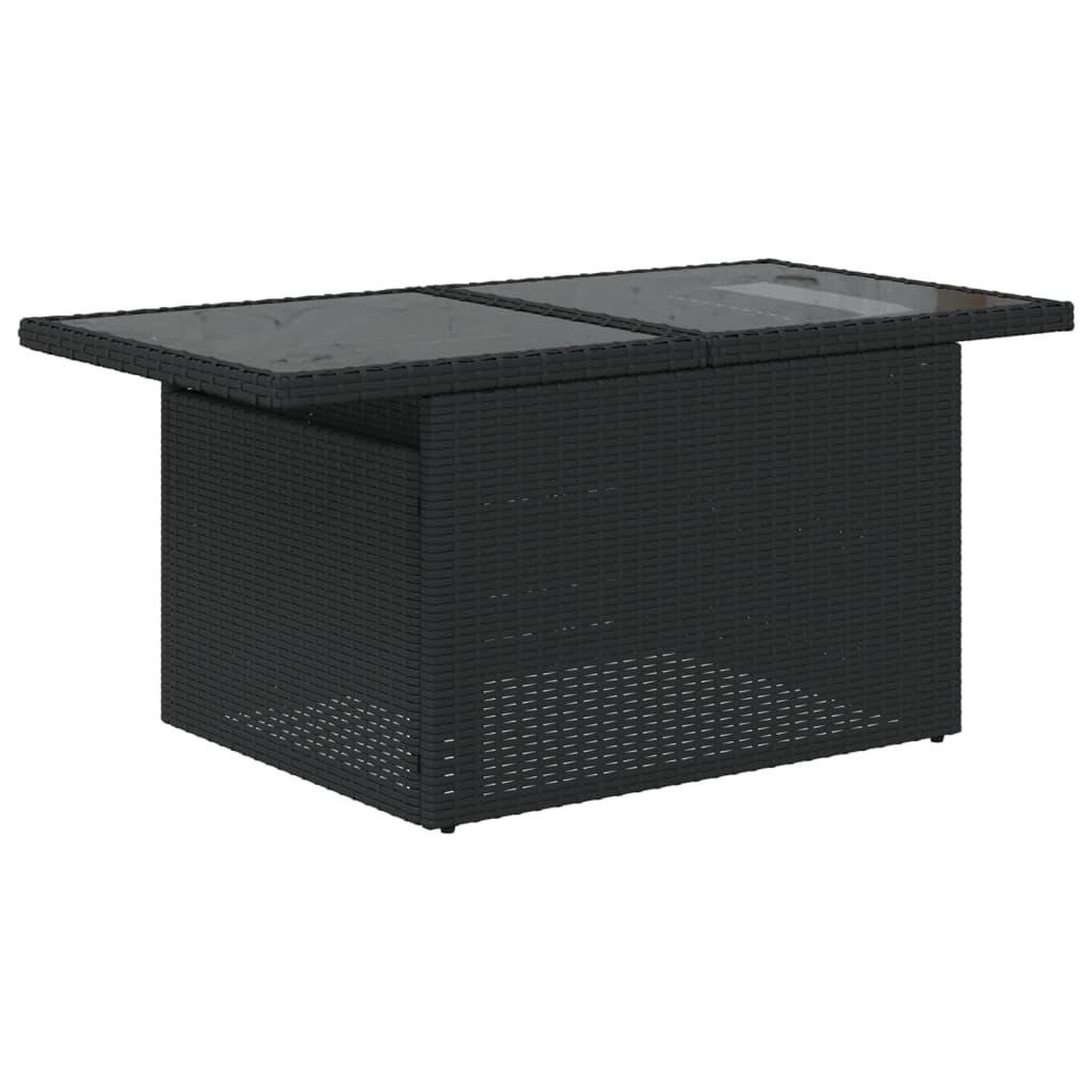 Voir la diapositive 5 : VIDAXL Salon de jardin 6 pcs avec coussins noir resine tressee