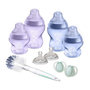 Voir la diapositive 1 : TOMMEE TIPPEE Tommee Tippee - Biberons Coffret Naissance Closer to Nature - Tetine Anti-Colique - Violet Bleu