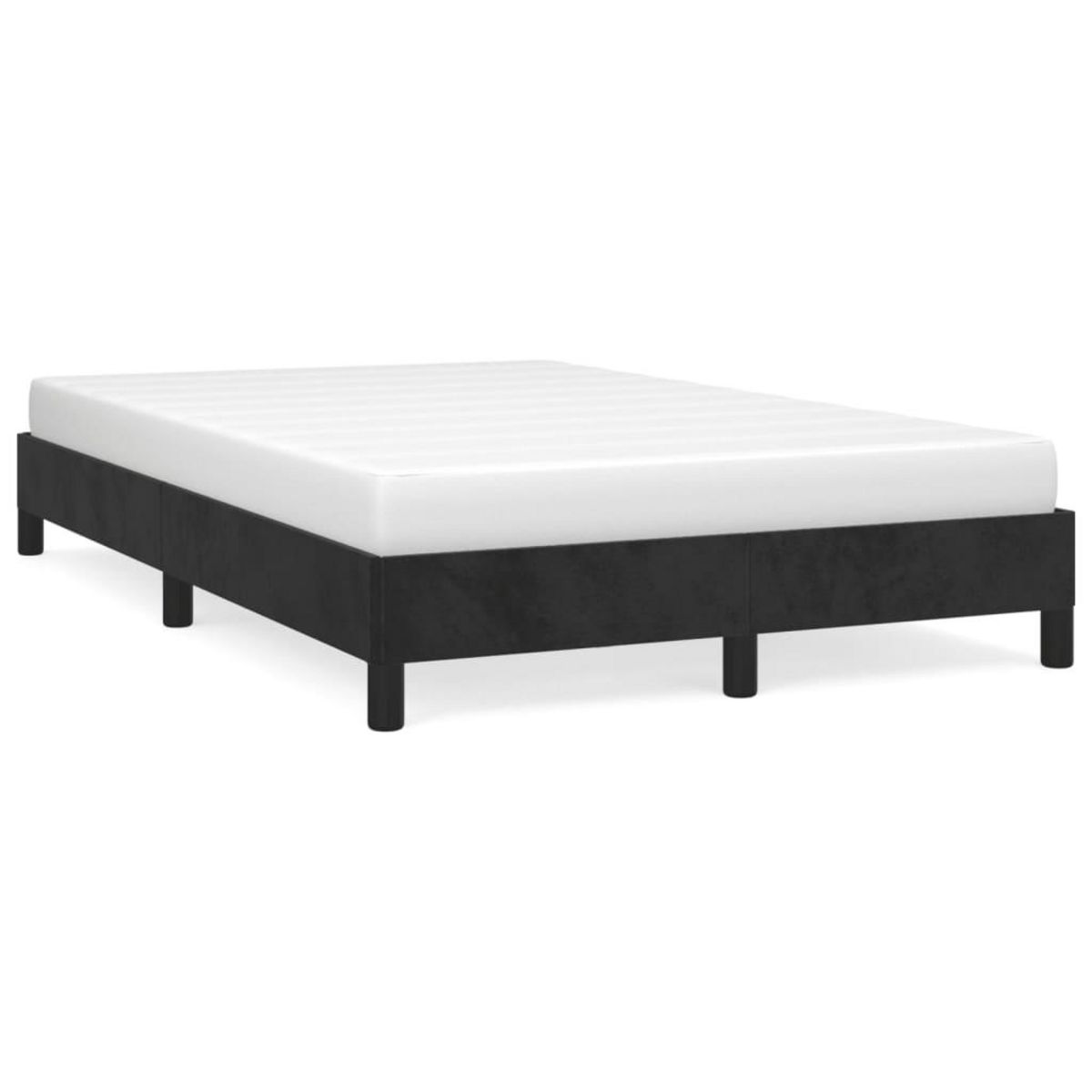 VIDAXL Cadre de lit sans matelas noir 120x190 cm velours