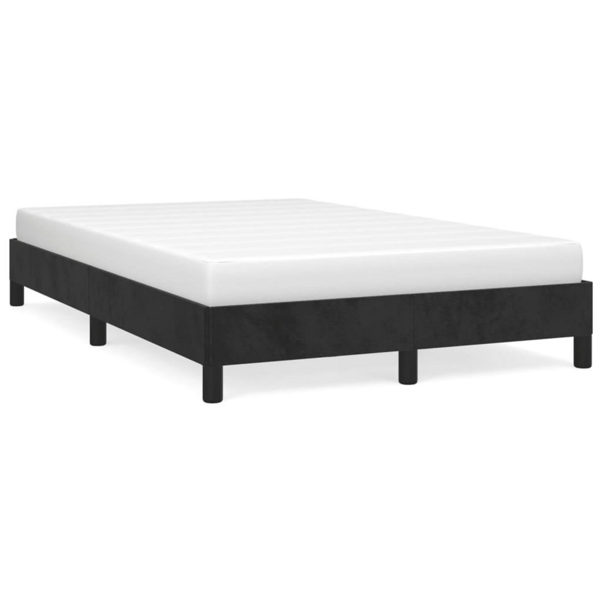 VIDAXL Cadre de lit sans matelas noir 120x190 cm velours