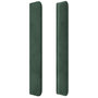 Voir la diapositive 4 : VIDAXL Tete de lit avec oreilles Vert fonce 103x16x118/128 cm Velours