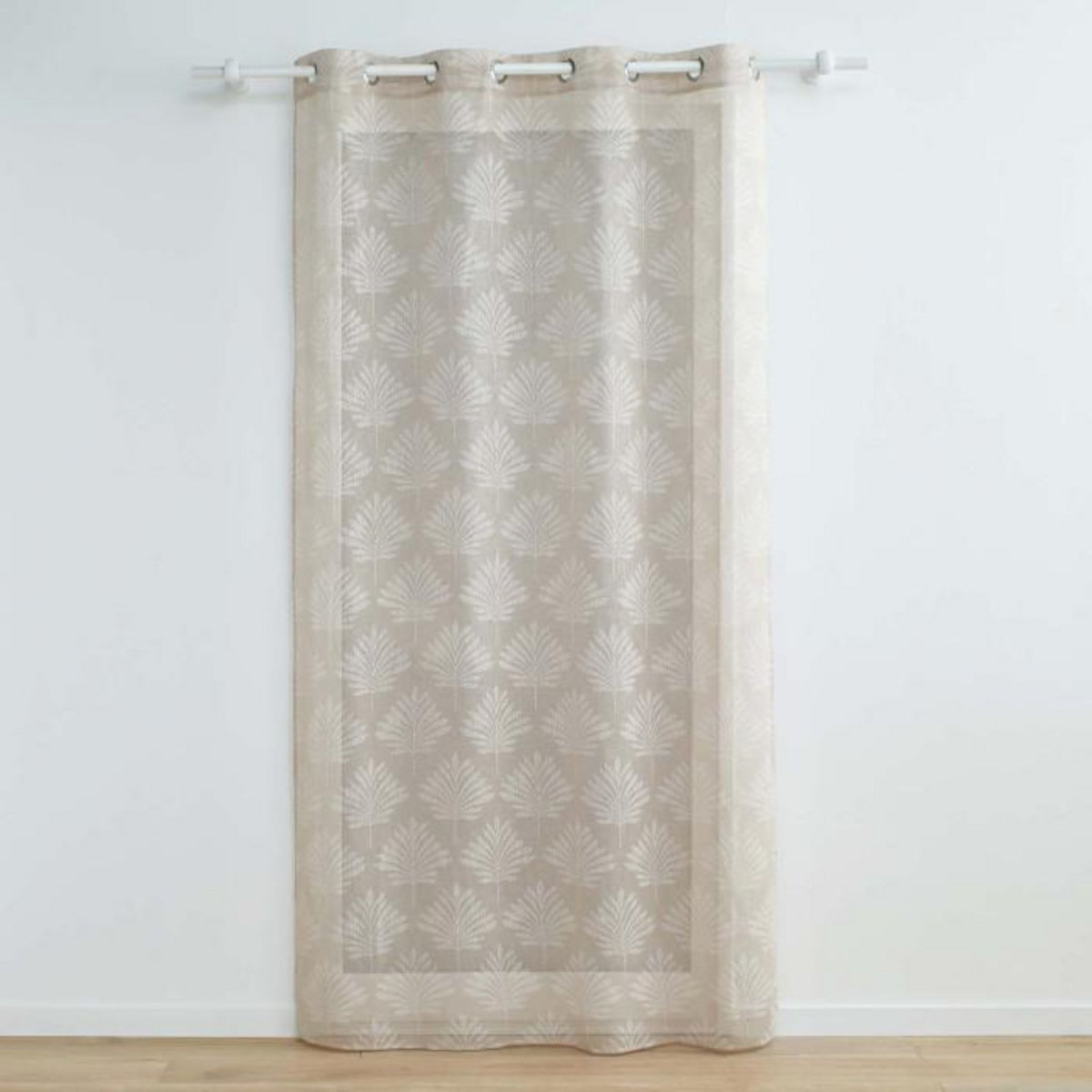 Paris Prix Rideau Voilage à Œillets  Levita  140x240cm Taupe