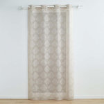 Paris Prix Rideau Voilage à Œillets  Levita  140x240cm Taupe