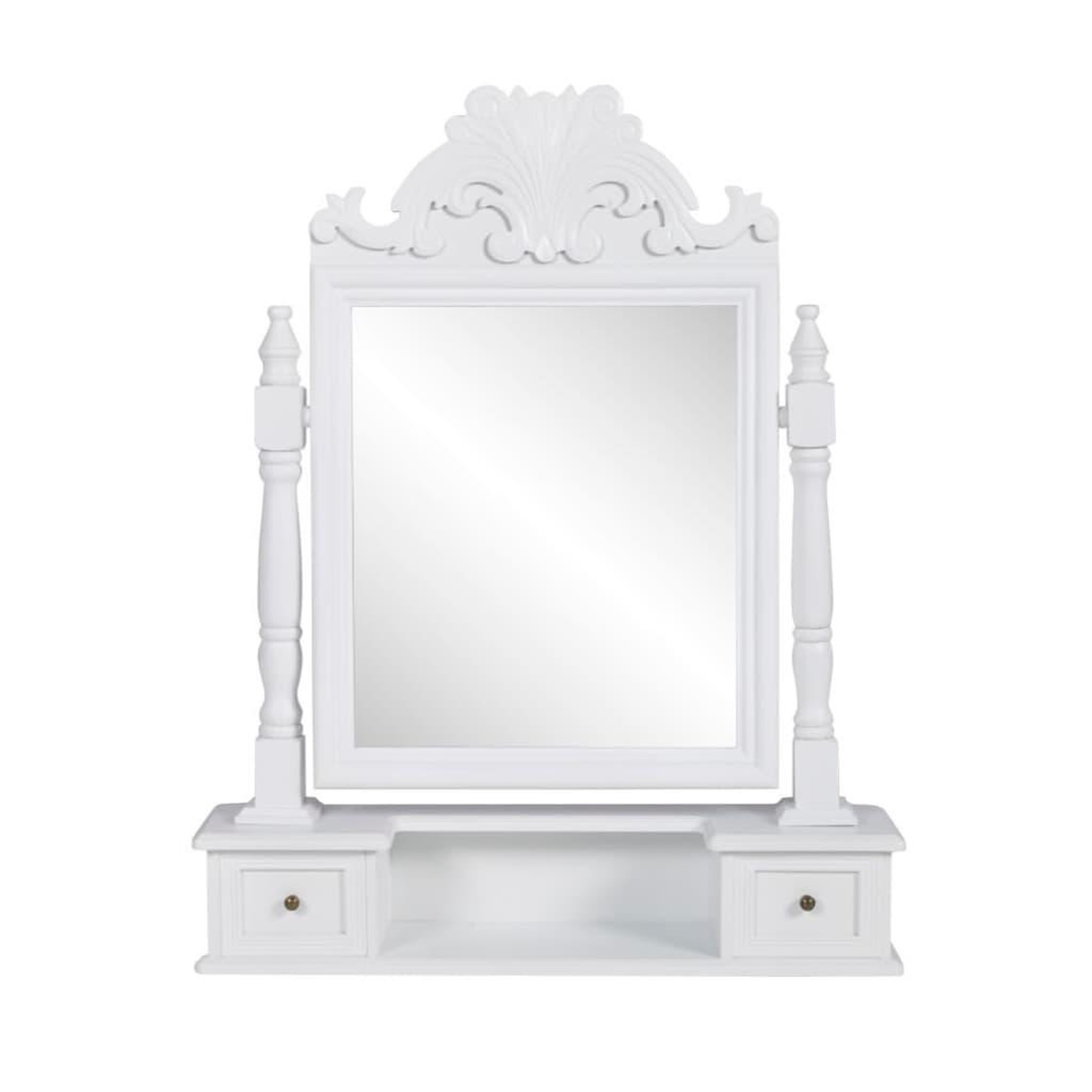 VIDAXL Coiffeuse avec miroir pivotant rectangulaire mdf