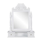 VIDAXL Coiffeuse avec miroir pivotant rectangulaire MDF