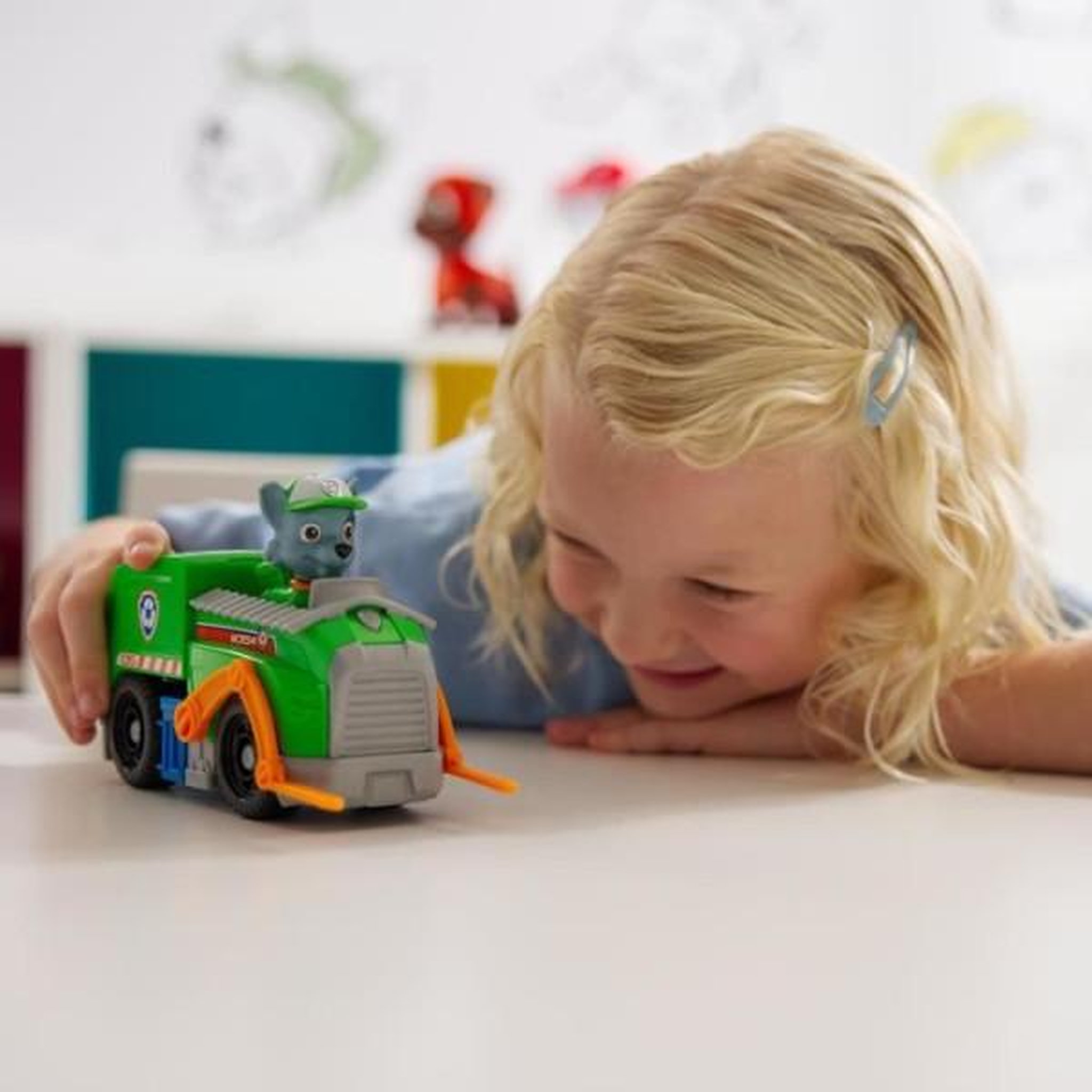 Voir la diapositive 4 : PAW PATROL Véhicule avec Figurine Rocky Paw Patrol Pat'Patrouille