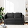 Voir la diapositive 3 : VIDAXL Canape-lit 2 en 1 noir 112x174x55 cm tissu