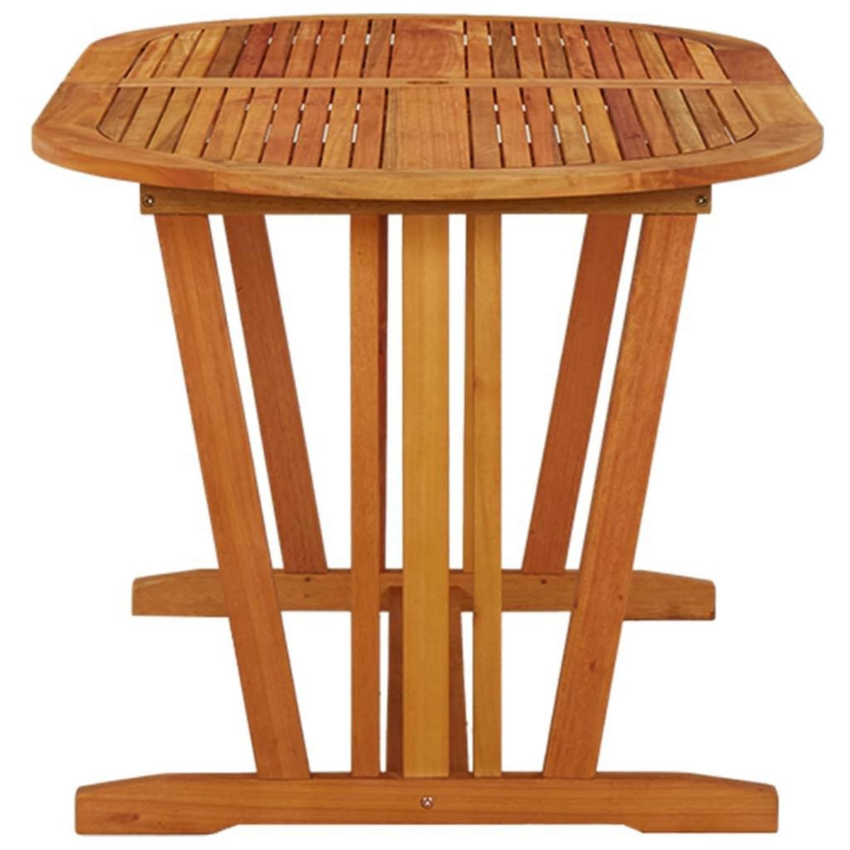 VIDAXL Table de jardin 160x85x75 cm Bois d'eucalyptus solide