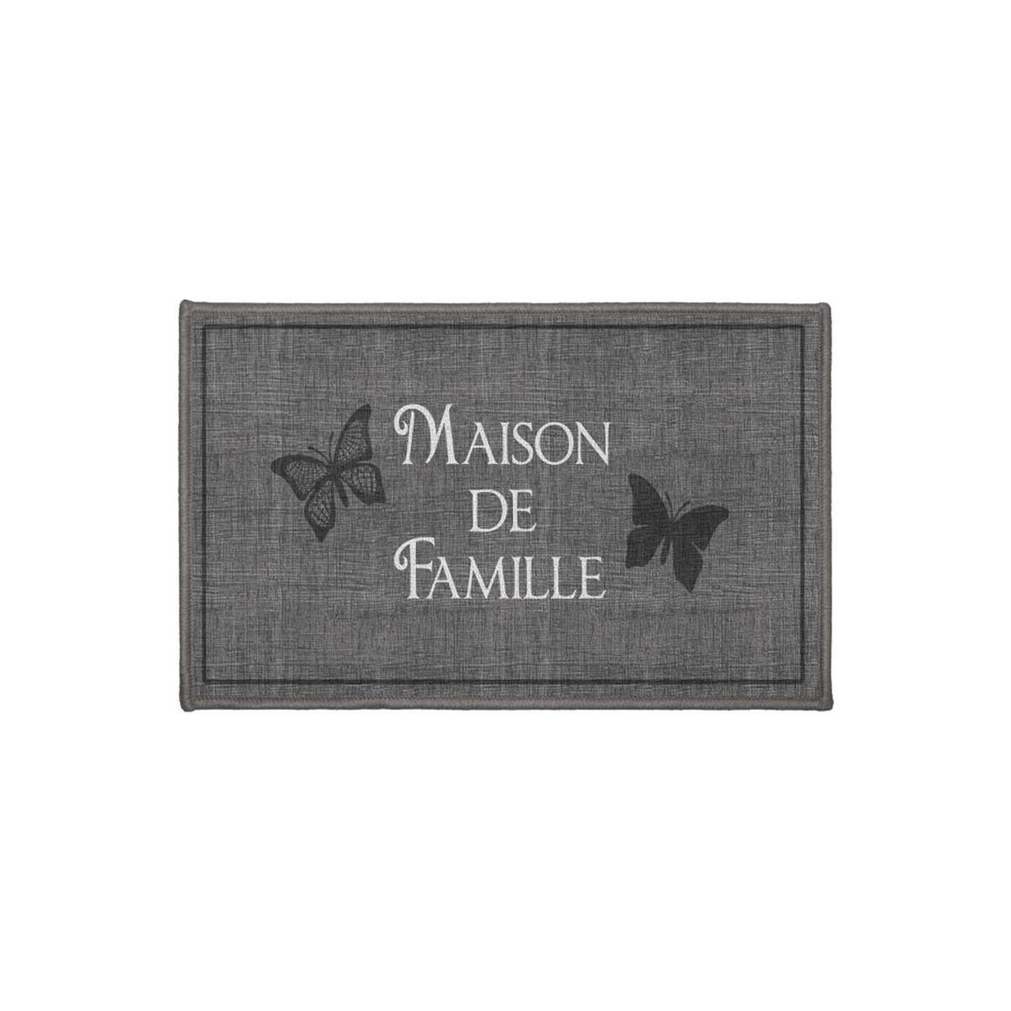 Douceur d'Intérieur Tapis Rectangle  Familia  50x80cm Gris
