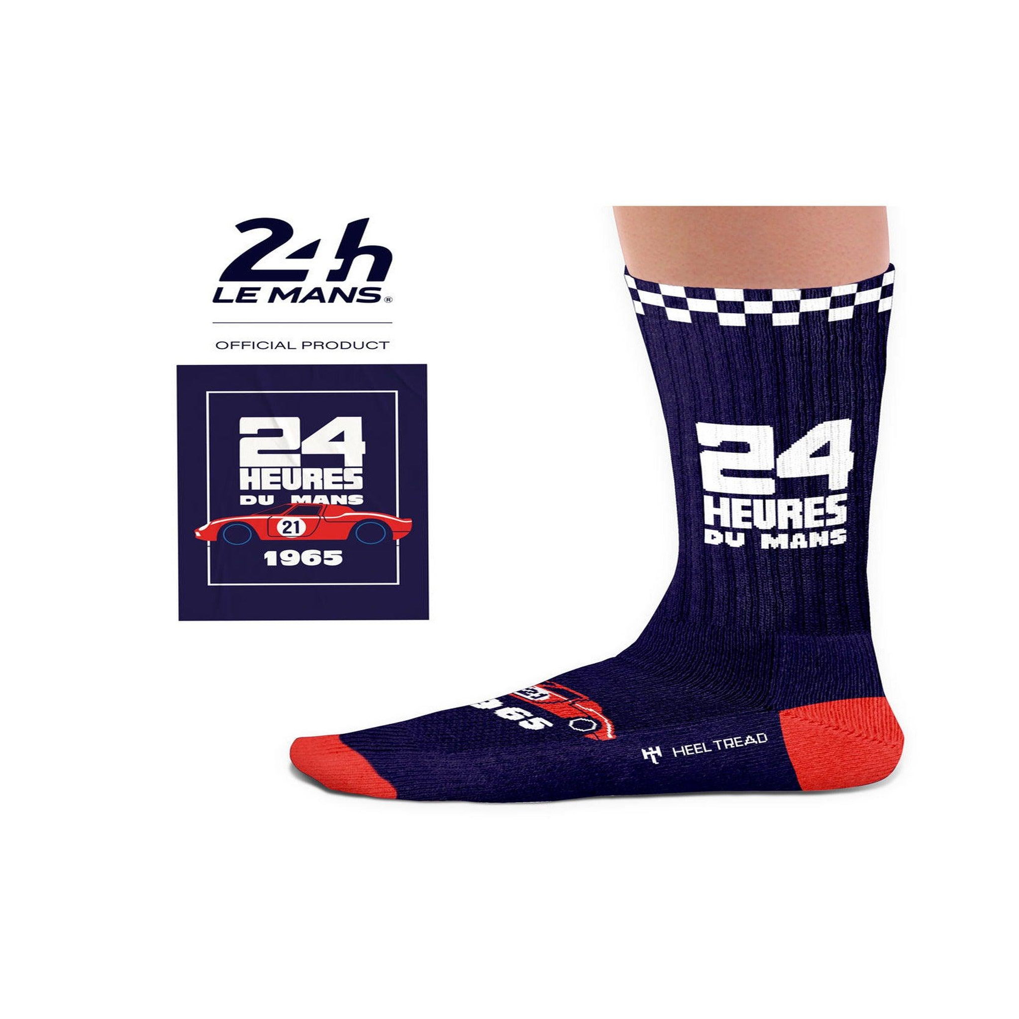 Voir la diapositive 3 : SOCK AFFAIRS Chaussettes sport affiches 24h du mans, 1965