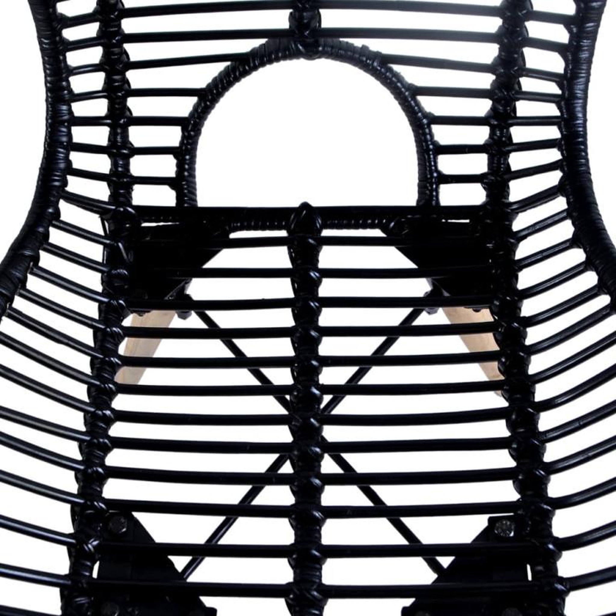 Voir la diapositive 4 : VIDAXL Chaises à manger lot de 2 noir rotin naturel