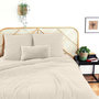 Voir la diapositive 2 : Home collection Parure housse de couette 100% gaze de coton 57 fils - kaki