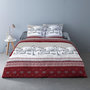 Voir la diapositive 1 : Dourev Housse de couette 240x220 + 2 taies flanelle 100% coton