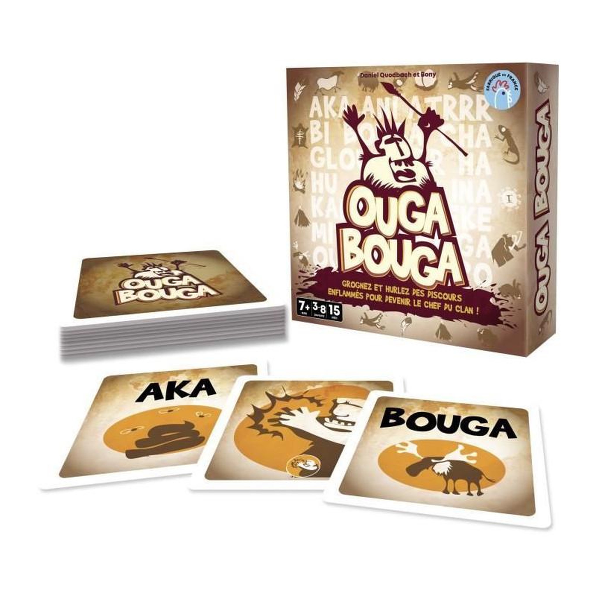 Voir la diapositive 2 : Asmodee Ouga Bouga - Asmodee - Devenez le chef du clan - Des 7 ans - Fabriqué en France
