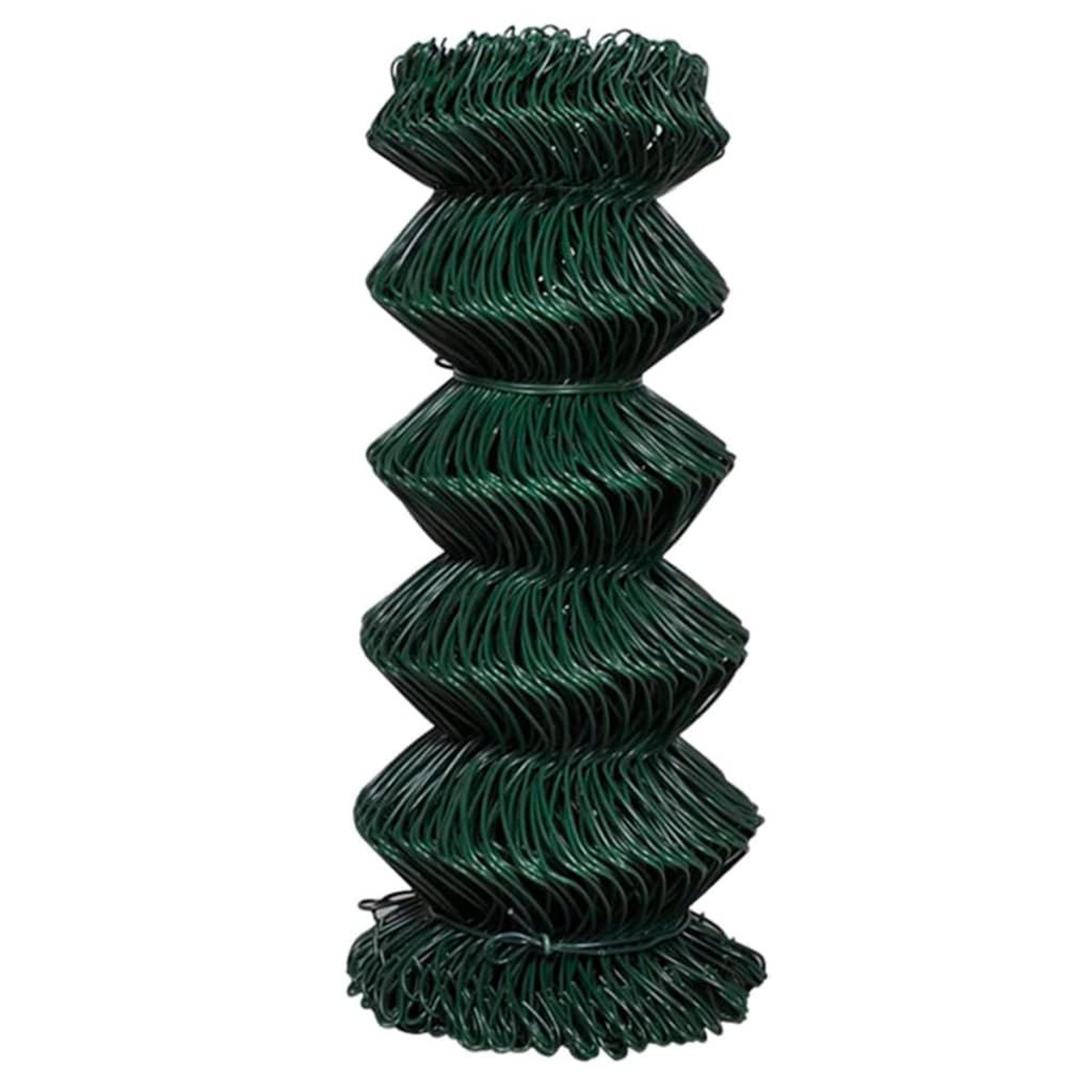 Voir la diapositive 2 : VIDAXL Cloture a mailles losangees Acier 0,8x25 m Vert