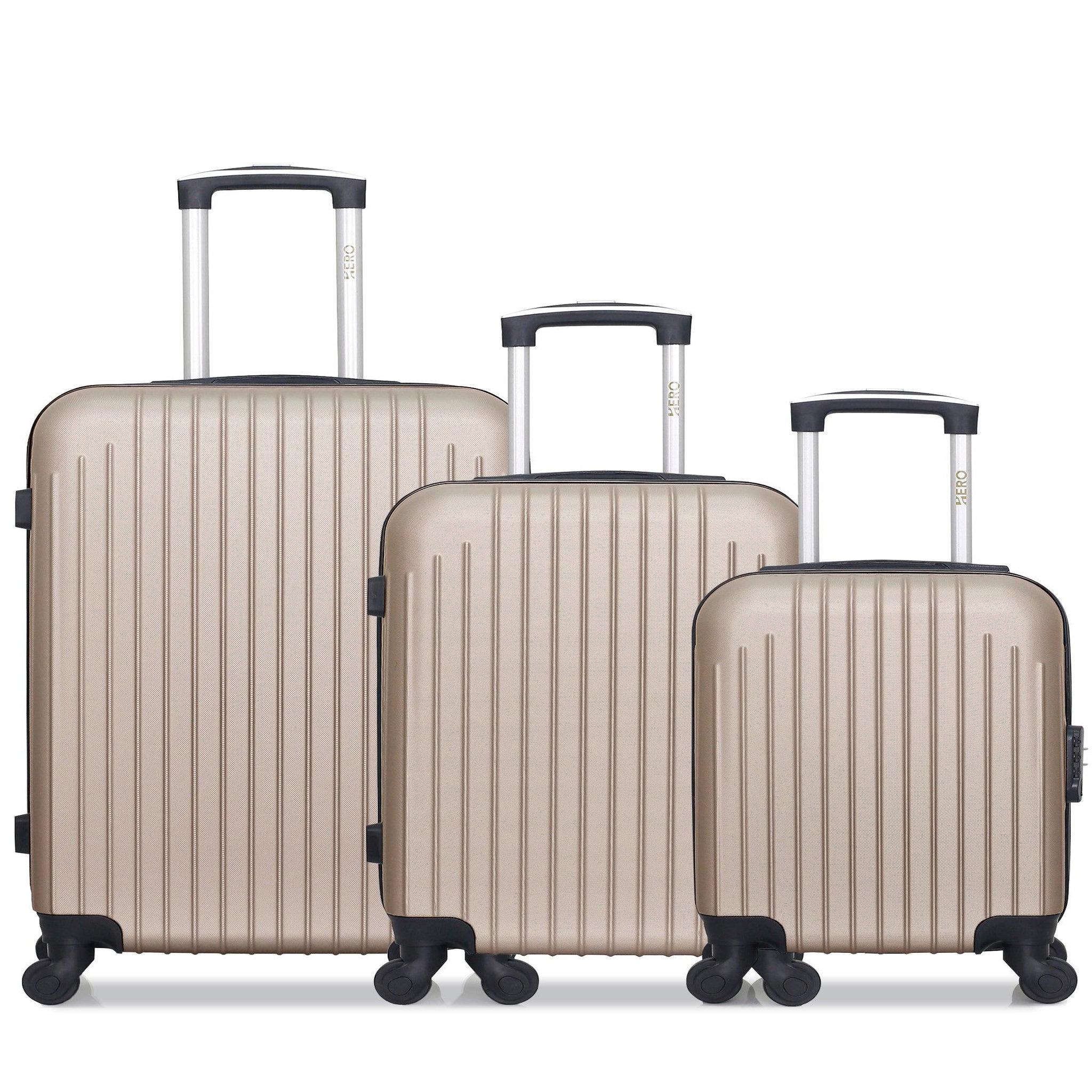 HERO Hero - lot de 3 - valise weekend, valise cabine et valise cabine xxs carpates