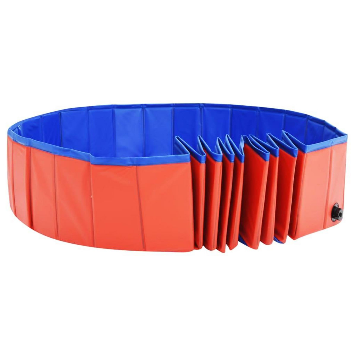 VIDAXL Piscine pliable pour chiens Rouge 200x30 cm PVC