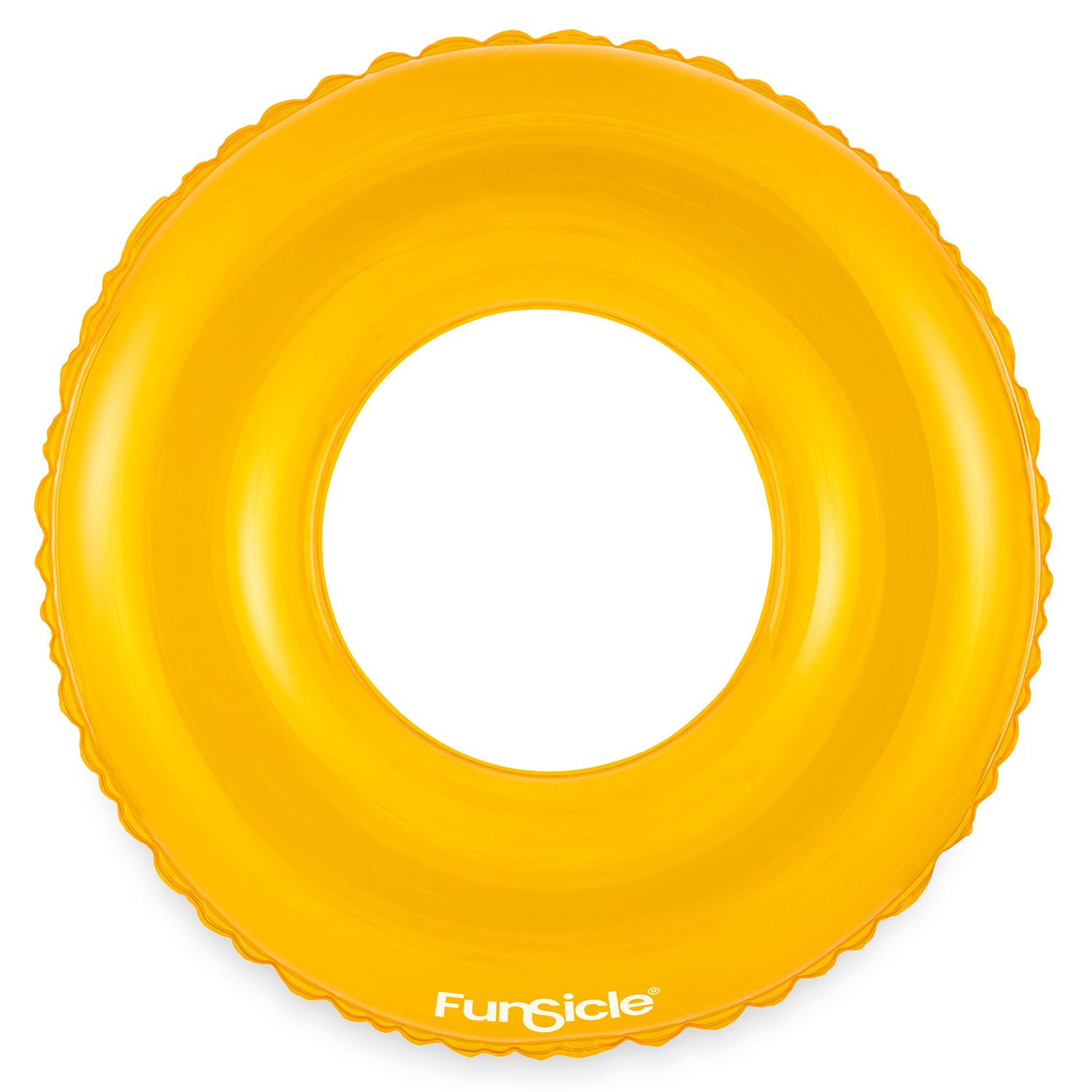 Voir la diapositive 3 : FUNSICLE Bouée Funsicle jaune pour piscine  66x18cm