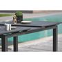 Voir la diapositive 4 : DCB GARDEN Table de jardin rectangulaire extensible - Gris anthracite - Aluminium - 12 personnes - 240/300 x 100 cm - MIAMI - DCB GARDEN