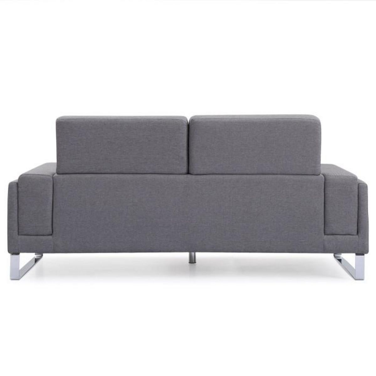 Paris Prix Canapé 3 Places Tissu  Ezekiel  198cm Gris Clair