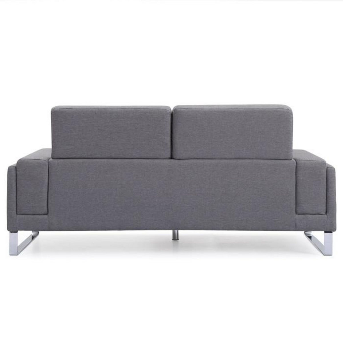 Paris Prix Canapé 3 Places Tissu  Ezekiel  198cm Gris Clair