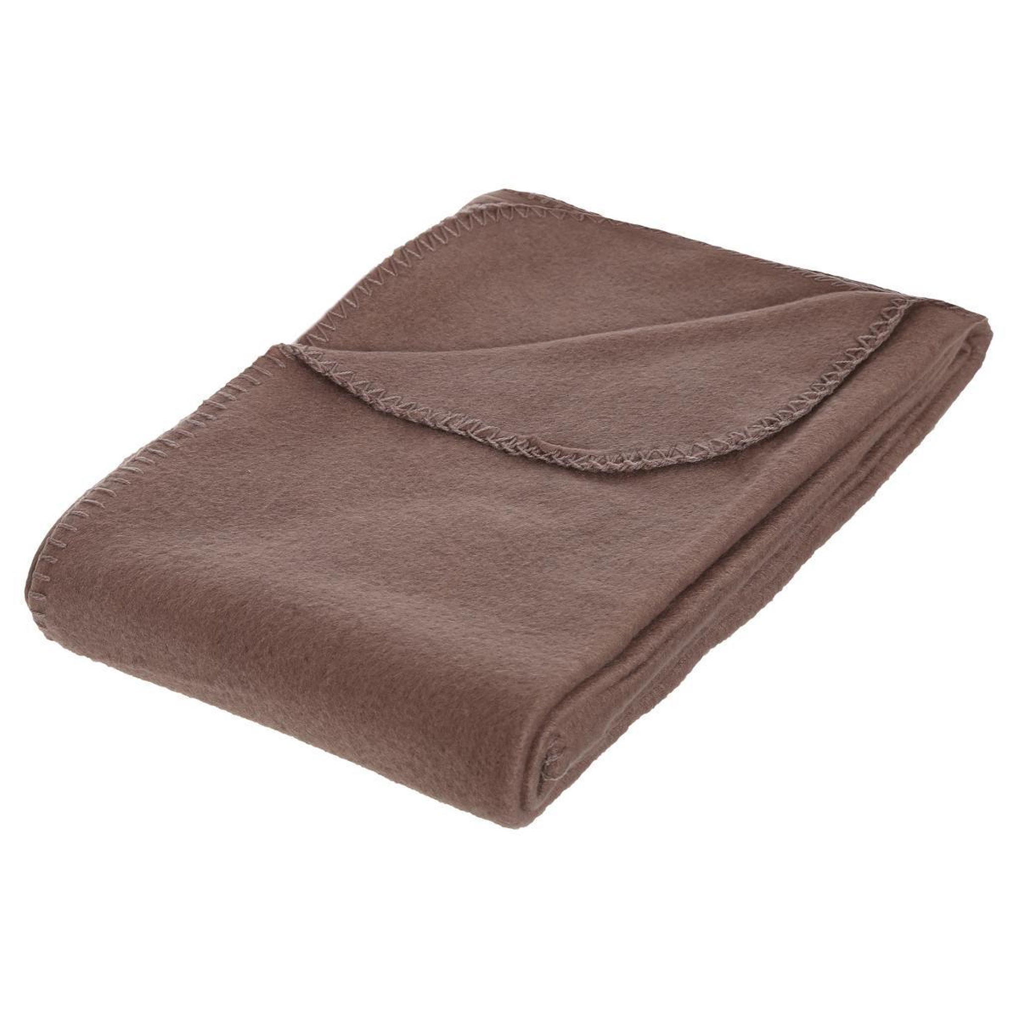 ATMOSPHERA Plaid polaire  jeremy  125x150cm taupe