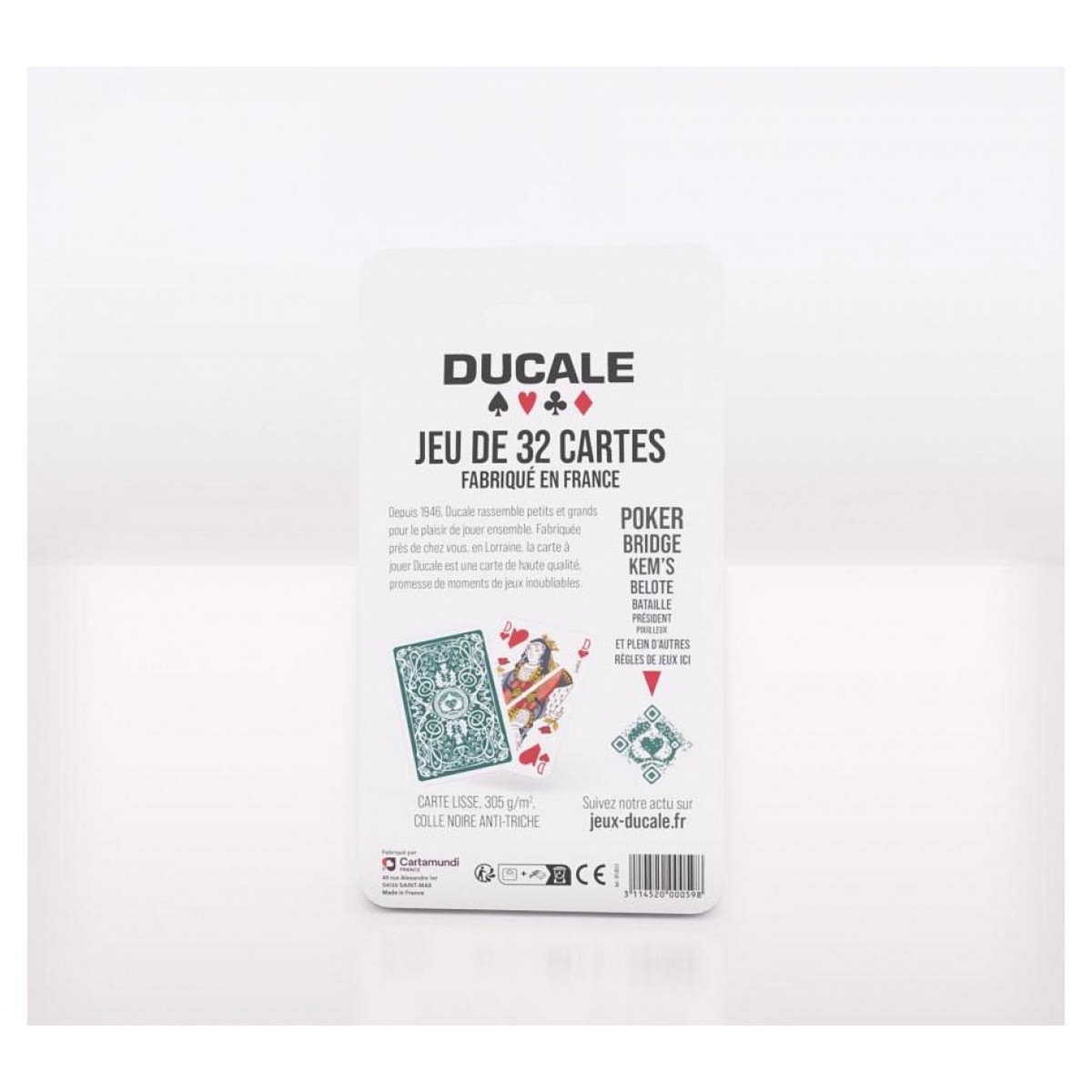 Cartamundi Ducale origine 32 cartes blister