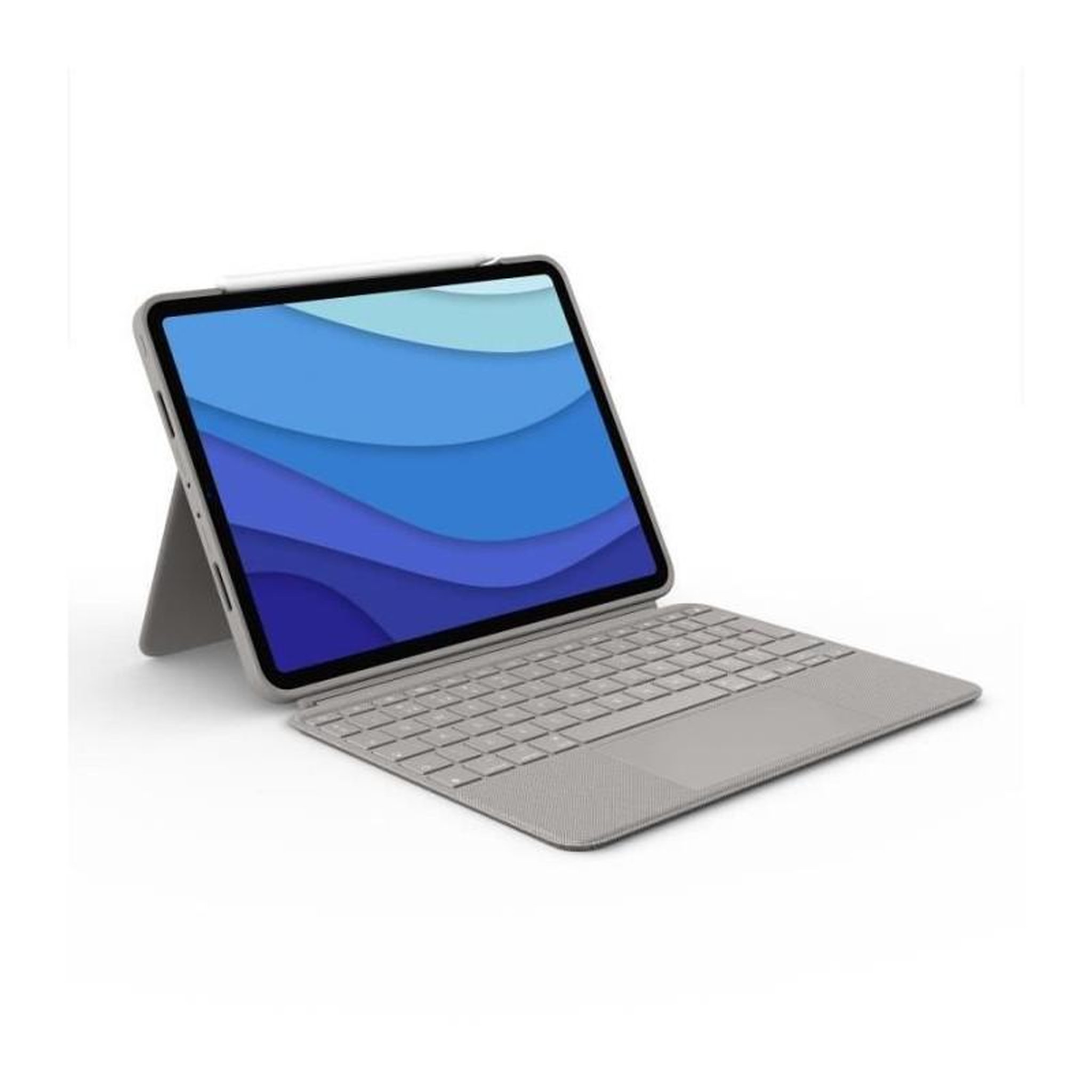 Logitech Etui Clavier Détachable - LOGITECH - Combo Touch - Pour iPad Pro 11 pouces (1e, 2e, 3e et 4e générations) - Couleur Sable
