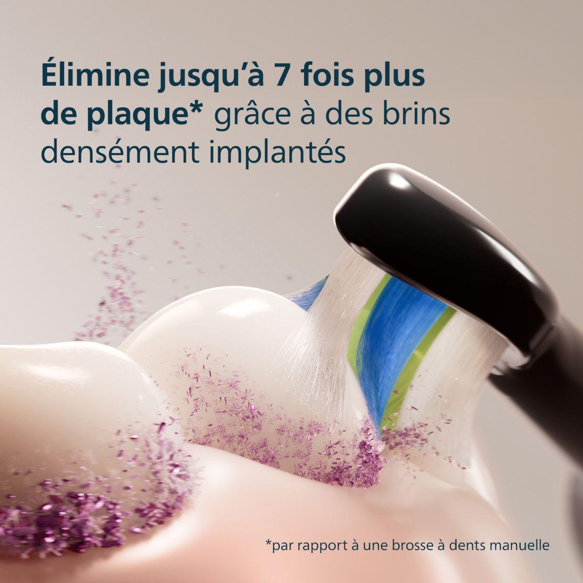 Voir la diapositive 4 : Philips Brossette dentaire sonicare lot de 2 - hx6062/88 black optimal w2