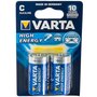 Voir la diapositive 2 : Varta Lot de 2 piles Alcaline C, LR14 Varta High Energy