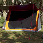 VIDAXL Tente de camping 2 personnes gris et orange impermeable