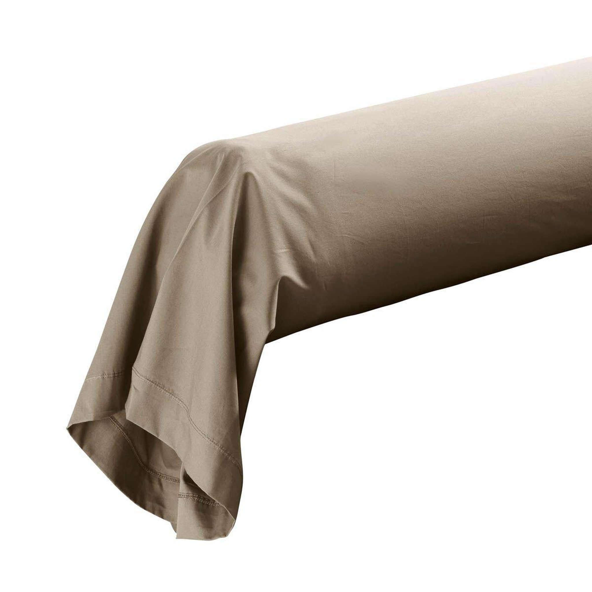 Douceur d'Intérieur Taie de Traversin  Percaline  85x185cm Sable