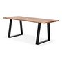 Voir la diapositive 4 : Paris Prix Table de Repas  Azimato  200cm Naturel & Noir