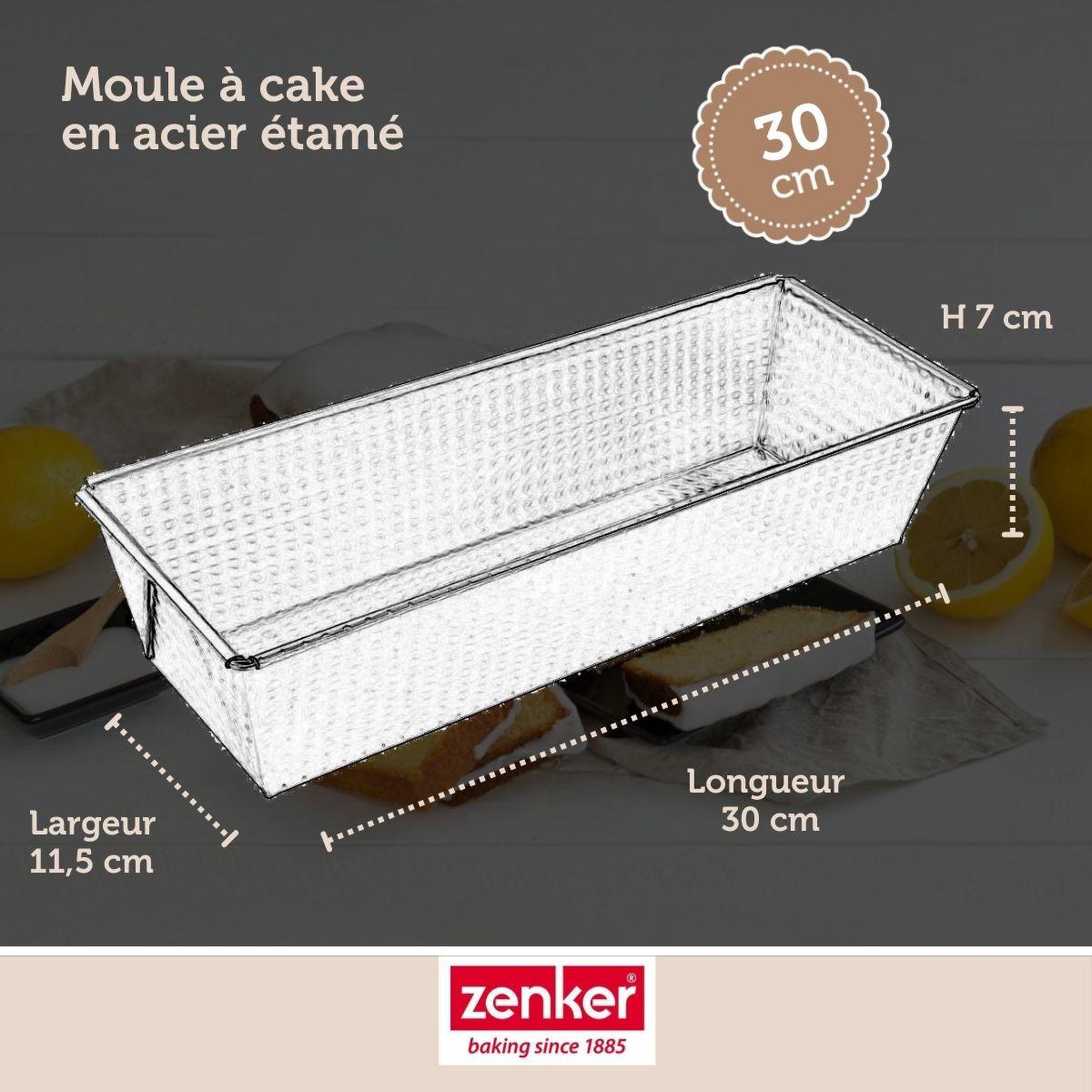 Voir la diapositive 3 : ZENKER Set de 5 ustensiles de pâtisserie moule à gâteaux bols spatule et verre doseur zenker silver