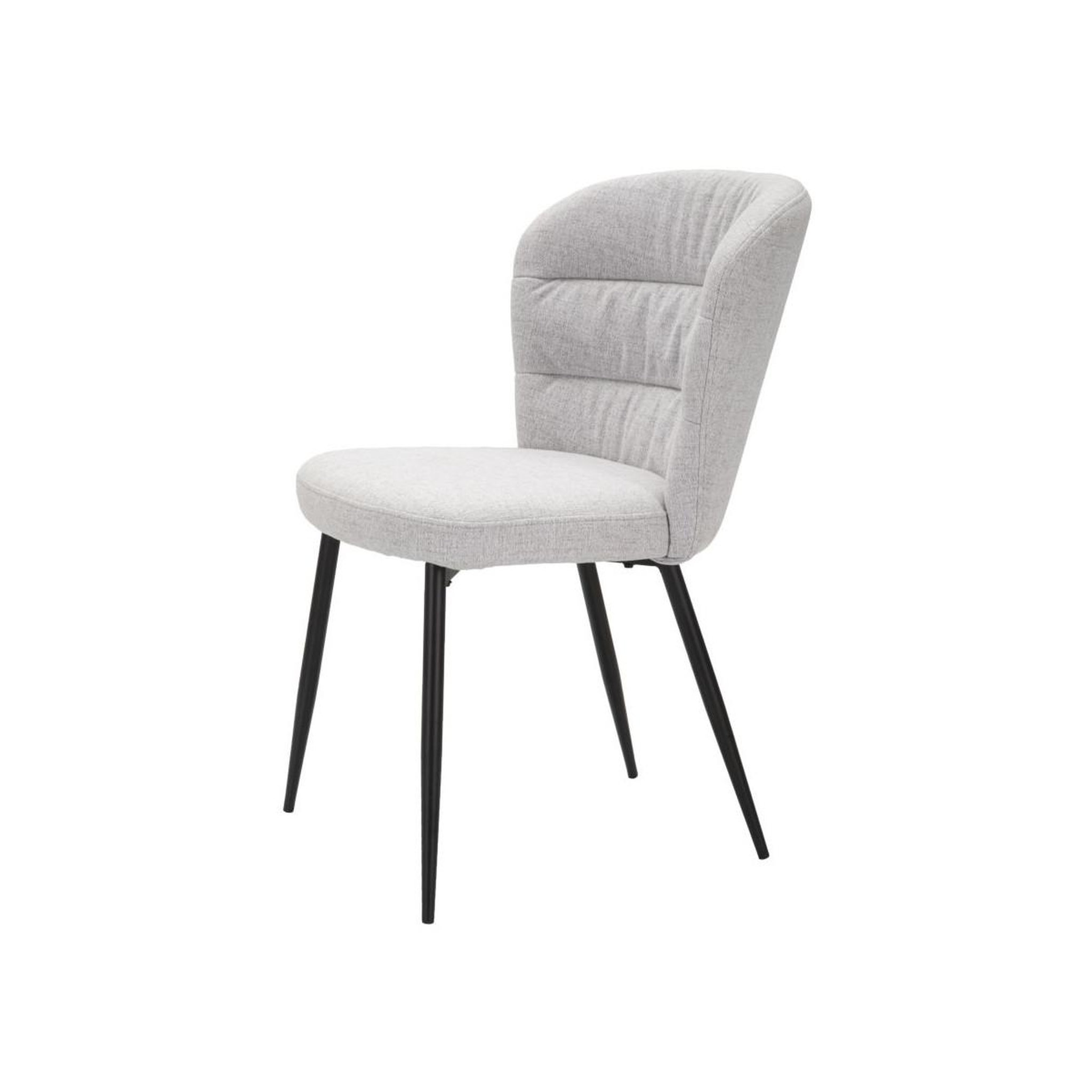 Voir la diapositive 4 : Paris Prix Lot de 2 chaises en tissu  losanna  85cm gris