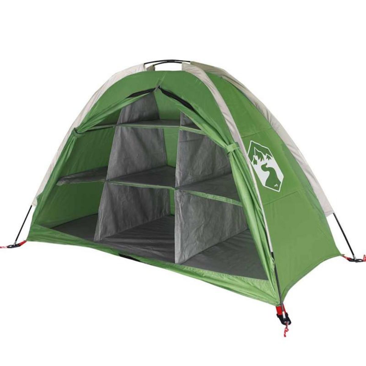 VIDAXL Tente de rangement avec 9 compartiments vert imperméable