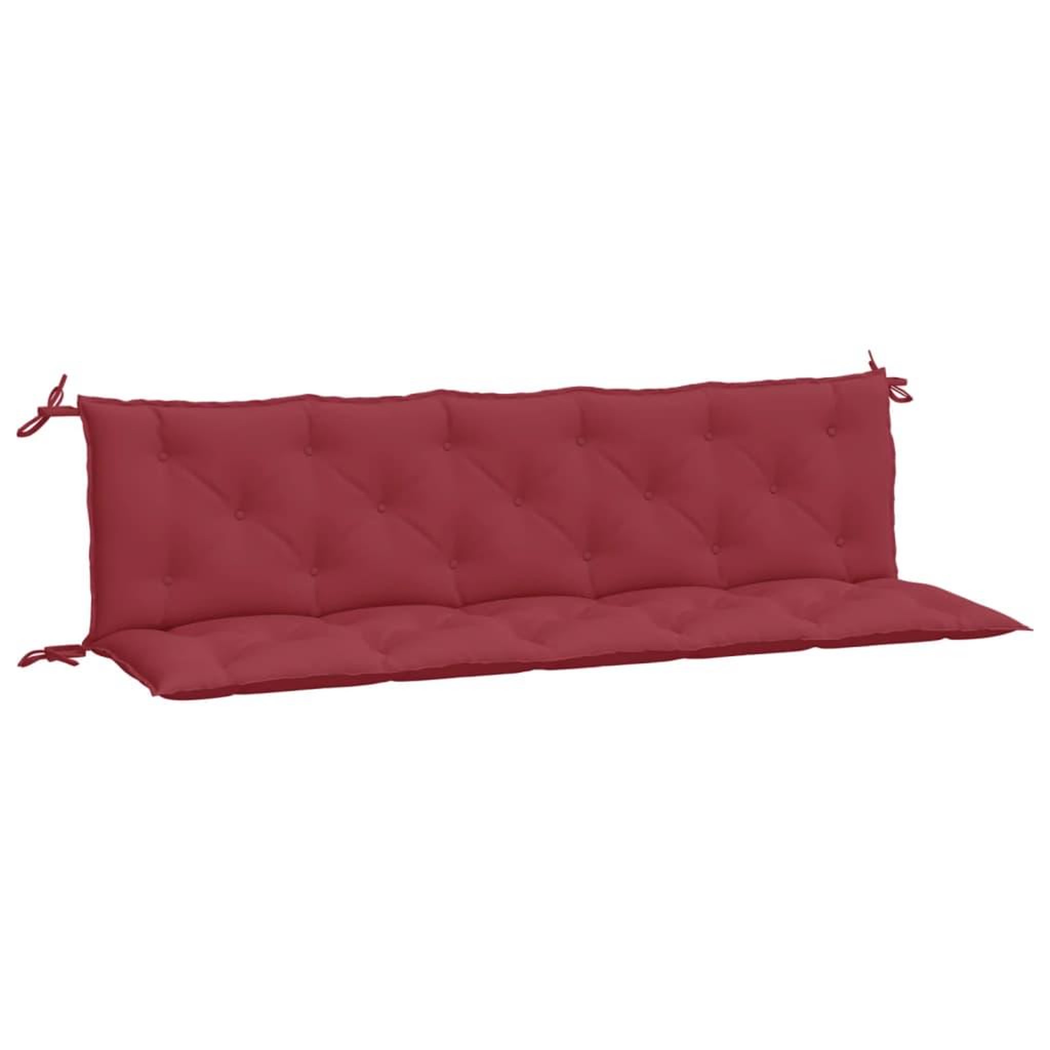Voir la diapositive 2 : VIDAXL Coussins de banc de jardin lot de 2 rouge bordeaux tissu Oxford