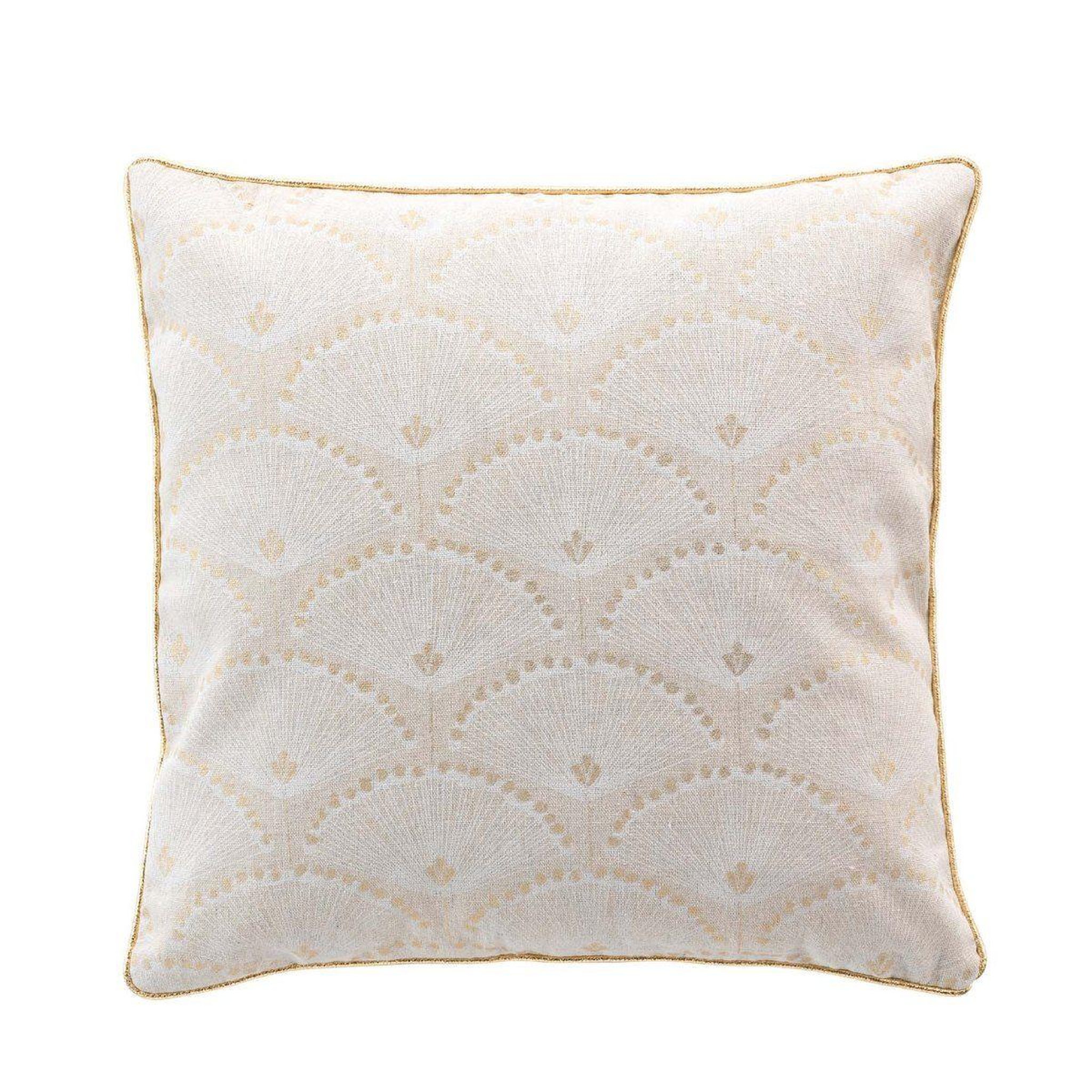 Douceur d'Intérieur Coussin déco imprimé  lorina  45x45cm beige