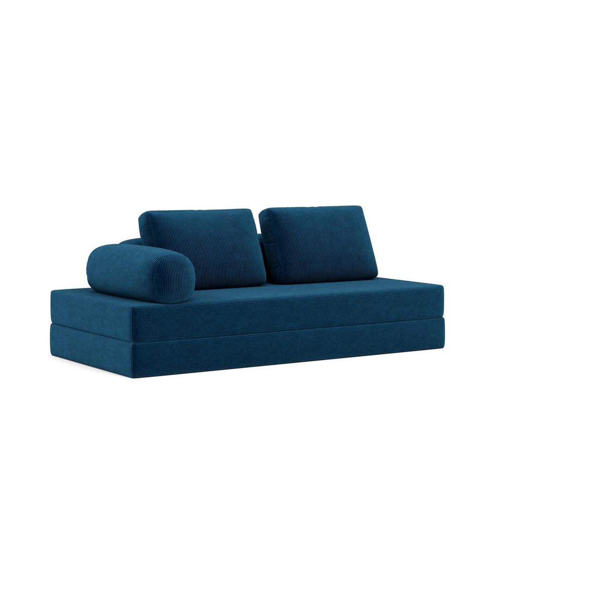 LISA DESIGN Lonny - canapé 3 places convertible en velours côtelé