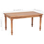 Voir la diapositive 5 : VIDAXL Table basse Batavia Teck 90x50x45 cm