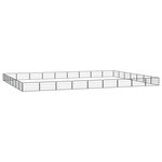 VIDAXL Parc pour chien 32panneaux Noir 100x50cm Acier enduit de poudre