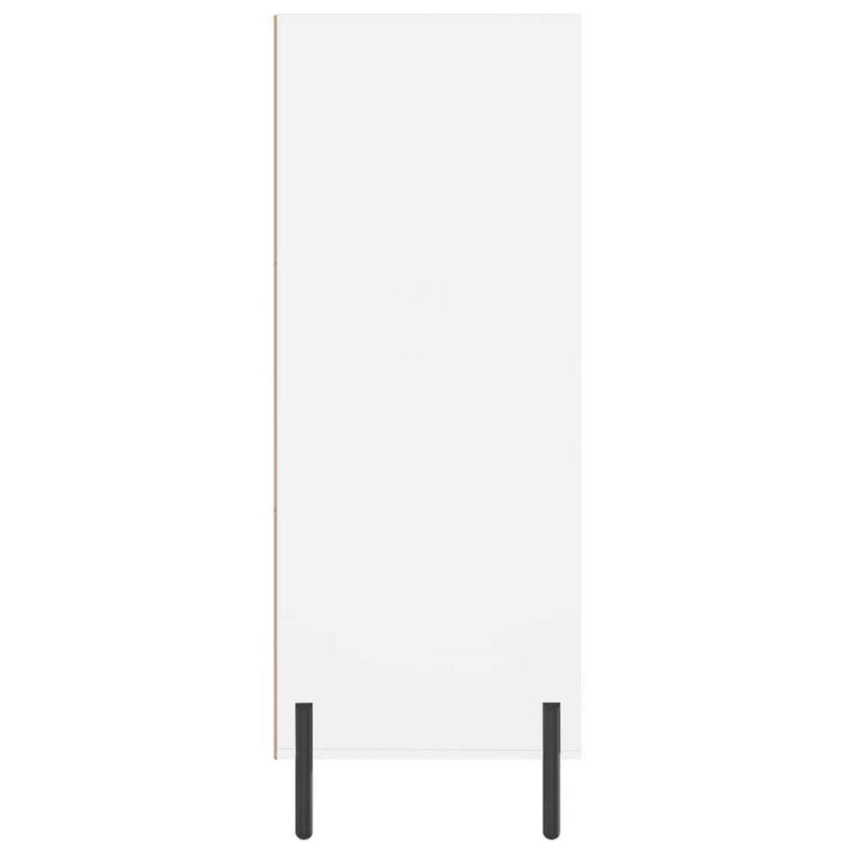 VIDAXL Armoire a etageres blanc 69,5x32,5x90 cm bois d'ingenierie