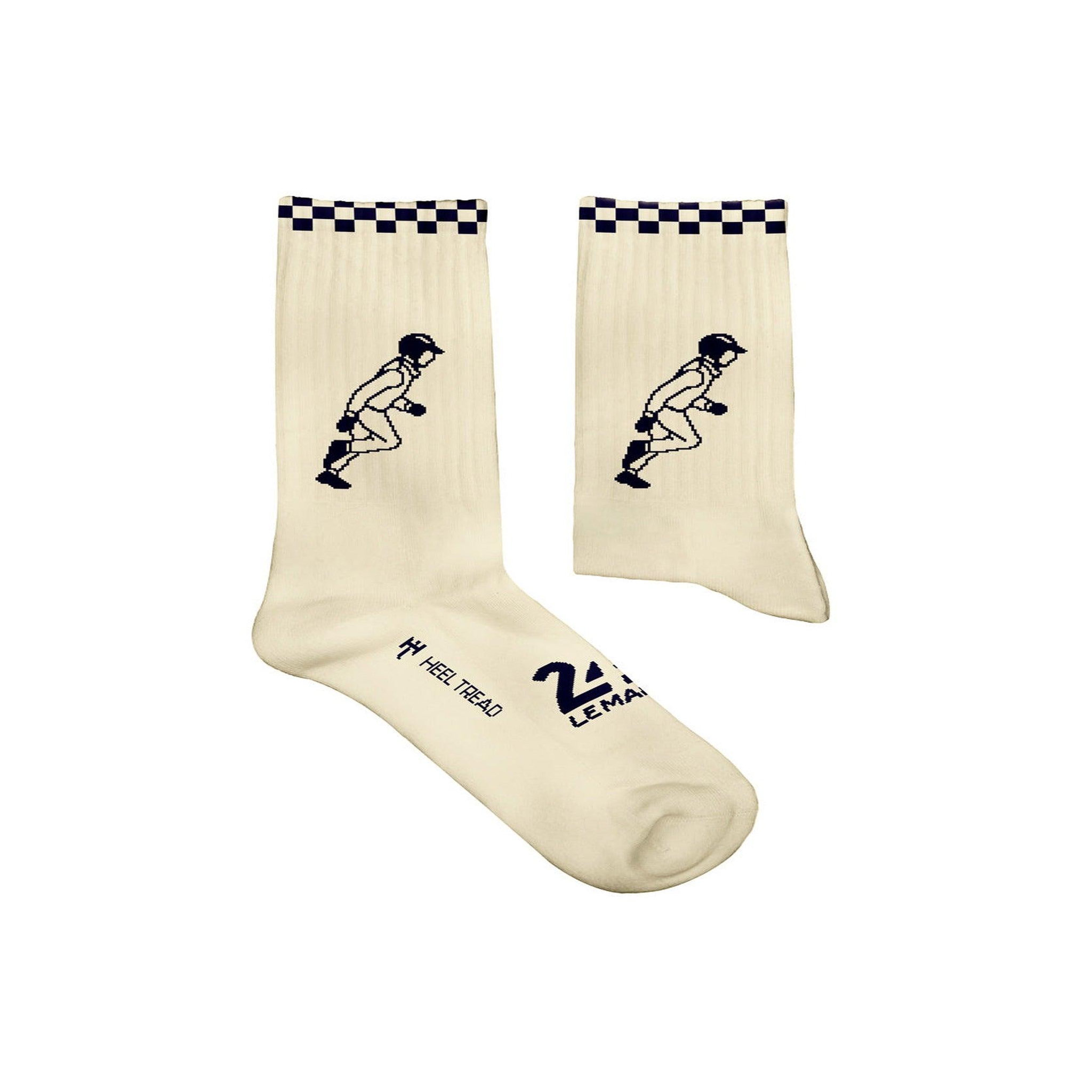 SOCK AFFAIRS Chaussettes sport 24h du mans, le sprint. Coloris disponibles : Blanc