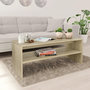 Voir la diapositive 1 : VIDAXL Table basse Chene sonoma 100x40x40 cm Bois d'ingenierie