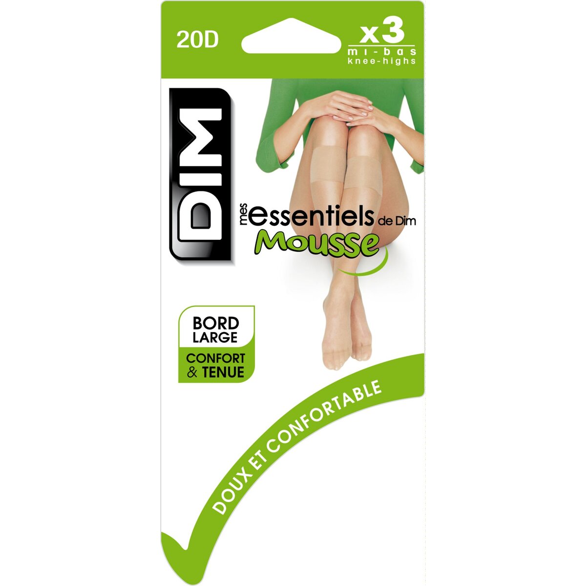 DIM Mi-bas en mousse transparent