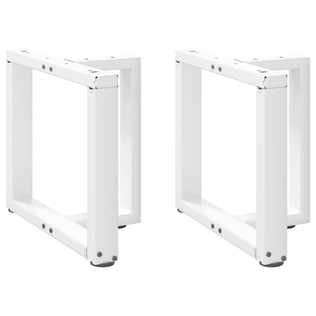VIDAXL Pieds de table basse forme de T 2 pcs 50x25x(42-43) cm acier