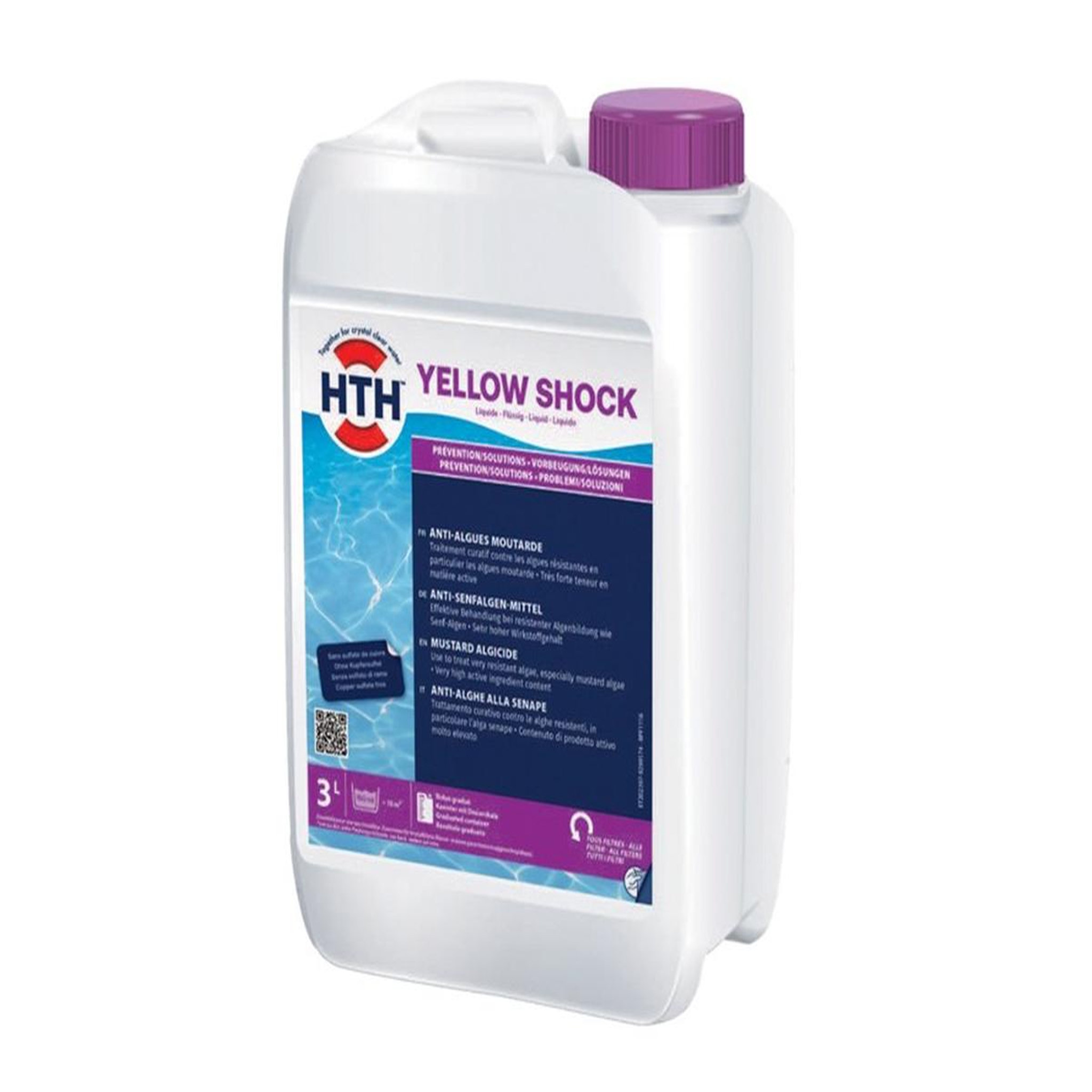 HTH Anti-algues moutarde Yellow Shock 3L - HTH