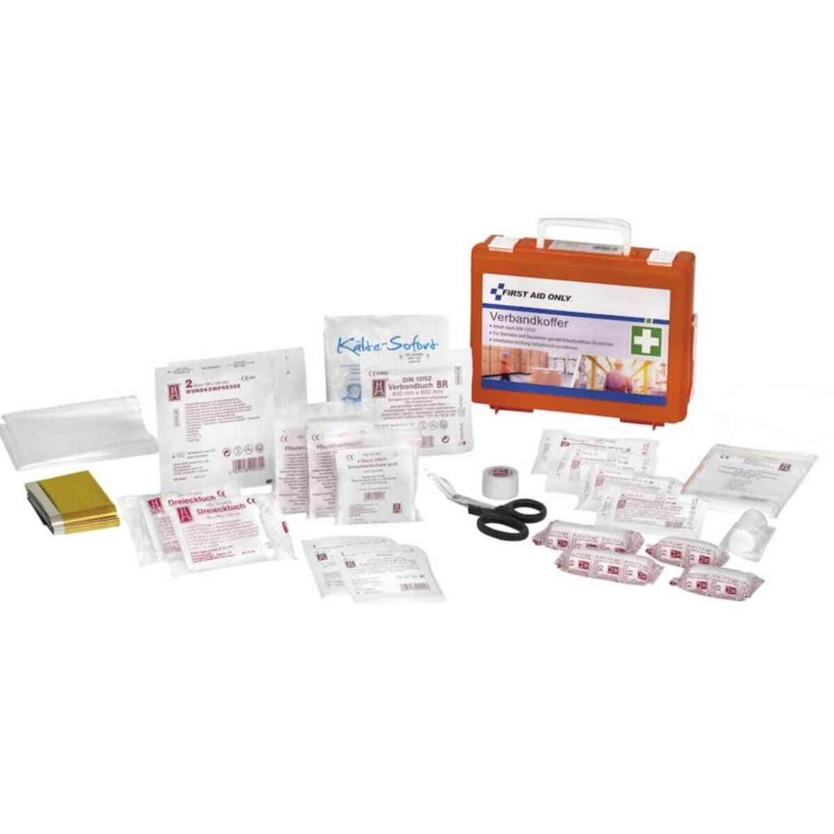 FIRST AID ONLY FIRST AID ONLY Set d'urgence d'entreprise avec poignee DIN 13157